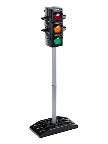 Ampel | Batteriebetriebene Verkehrsampel mit manuellem oder automatischem Ampelzyklus | Maße: 27 cm x 12,5 cm x 72,5 cm hoch | Spielzeug für Kinder ab 3 Jahren