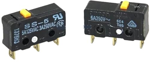 MJNLYDAO Schalter Mikroschalter 10 Stück/Pack SS-5 Endschalter Mikroschalter 1,47 N Kontakte aus reinem Silber