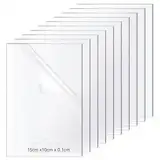 Eurtes 10er Set Acrylglas 1mm Dicke, Ultra Klare Acrylglas Platte für das Ersatzglas, Transparente Acrylglas Platten für Fotorahmen, Projektausstellung, Malerei, Tischaufsteller (15 * 10cm)