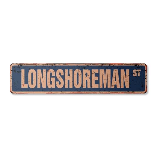 Hafenarbeiter Vintage Straßenschild Stevedore Hafenarbeiter Docker Dockarbeiter