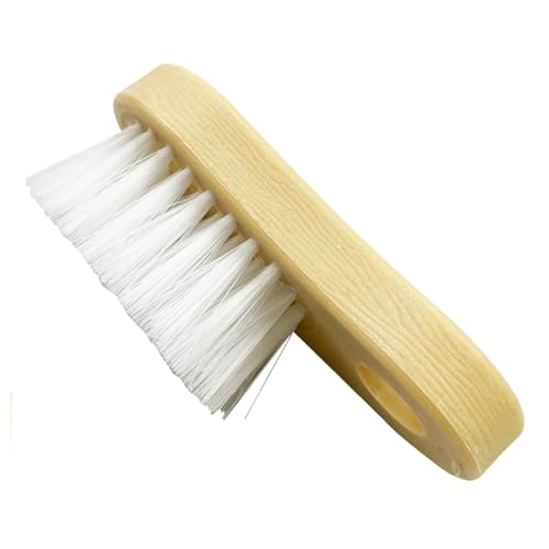 Cleaning Brush, Vehicle Upholstery Scrubber, Seat Cleaner, Soft Bristles, Ergonomic Handle, 4.57x1.18x1.22 Inches, Ideal for Interior Detailing and Care Necessity