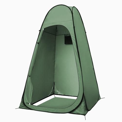 Toilettenzelt Pop up Umkleidezelt, Sundom Toilettenzelt mit Sichtschutz Reißverschluss Duschzelt Camping Wurfzelt Toilette Camping Privatsphäre WC Zelt Tragbar Zelt Umkleidekabine für Outdoor