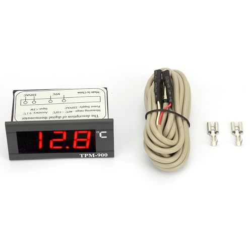 Digitaler Temperaturregler, LED-Panel-Messgerät mit Sensor, Einsatzpanel Zum Verkauf mit Einfacher Installation