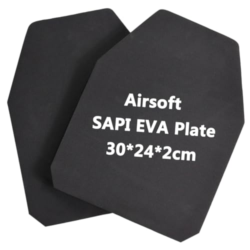 Airsoft Schutzplatten 2 Stück,Eva Schaum Dummy Sapi Platten Taktische Weste Vordere und hintere Dämpfungsplatten para Paintball Airsoft Militärspiele