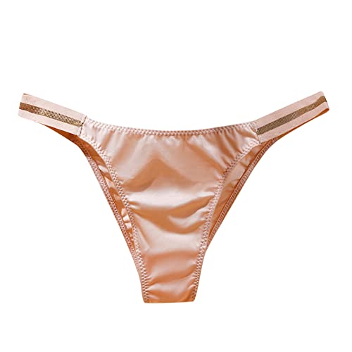Generisch Damen Sale Herren Tanga Sexy Dünn Durchsichtig Erot Schultergurt Schwimmen Ringen Männerbody Boxer Hose Beige,M