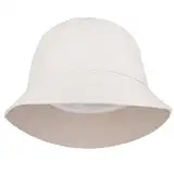 Sibba Fischerhut Baumwolle Bucket Hat Halooween Faltbar Anglerhut Freizeit Sommerhut mit Breiter Krempe Weich Atmungsaktiv Strandkappe Damen Herren Camping Reisen Wandern Buschhut 56-58cm Einfarbig