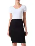 MAMA.LICIOUS Damen VMMISA Seamless ABK Rib Skirt NOOS Rock, Black, Einheitsgröße