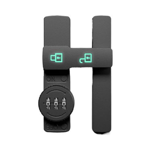 Cabinet Lock, Drawer Security Lock, Anti-Theft Password System, Code Access Protection, 1 Pack for Home Kitchen Dorm Offices Use and Everyday Safety and Privacy, 10.8cm 340g Black