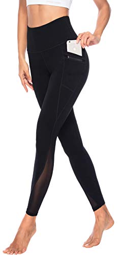 Persit Sport Leggings Damen, Sporthose Yogahose Laufhose Yoga Leggins Tights Sportleggins für Damen Schwarz-Size 36 (Herstellergröße S)