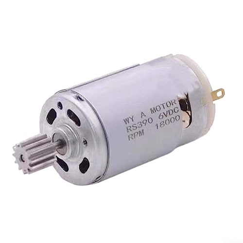 RS550 RS390 RS380 12V 6V DL555 24V Hochleistungs-Elektroauto Motor für Kinder mit 12-Zahn Getriebe Mikromotor Motor Hochgeschwindigkeit für Elektrospielzeug Auto Kinder Motorrad -RS390(6V18000rpm)