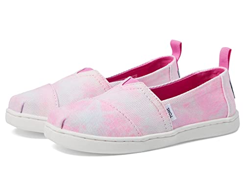 TOMS Klassische Alpargata Flacher Slipper, Neon Pink Multi Tie Dye, 35 EU