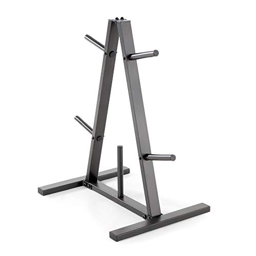 MARCY Standard-Hantelscheibenbaum für 2,5 cm große Scheiben für Home Gym, 136 kg. Max. Kapazität PT-5733, A-Frame-Schwarz, Einheitsgröße