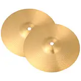 Vaguelly 2 Stück Cymbal, 6 Zoll/ 15 cm Messing Becken Percussion Schlagzeug für Anfänger Schüler