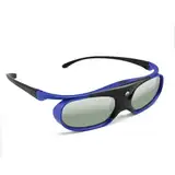 3D-Brille, ONEVER wiederaufladbare 3D-Aktiv-Shutter-Brille für alle DLP-Link-3D-Projektoren, wiederaufladbare 3D-Brille, kompatibel mit Acer ViewSonic BenQ Optoma Viewsonic DLP-Projektor