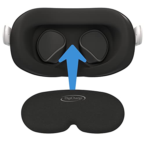 Digicharge VR Objektivschutz Objektivabdeckung Kompatibel mit Meta Quest 3, Quest 2, Oculus RiftS, Valve Index, PICO, Premium-Schaum, Schutz vor Staub und Kratzern VR Lens Cover