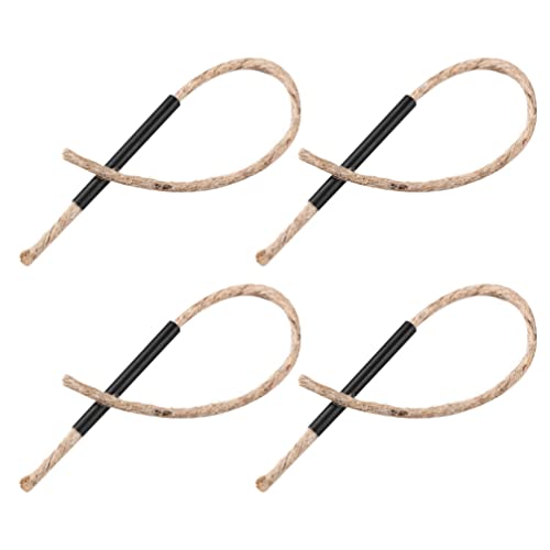 BESPORTBLE 4 Stück Sicherung Feueranzünder Aus Juteseil Feuer Im Freien Beginnt Dochtseile Fat Rope Stick Feuerstarter Wachsdocht Wachs Docht Feuerstarter Starterseil Hanfseil Camping