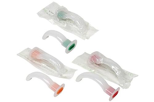 Kit 5 Cannule di Guedel di Diverse Misure Una Per Lunghezza 60,70,80,90,100 mm