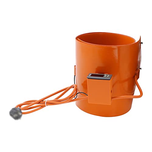 Metalltrommel-Heizung Oil Drum Silicone Heating Belt,Metal Oil Drum Heater Pail Heater with Adjustable Thermostat,Band Heater Bucket Heater, Drum Heater(Digital,200L 1740x250 3000W)