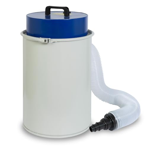 EBERTH Absauganlage Staubsauger 1100W, Kapazität 50L, Luftausgabe 180 m³/h, Durchmesser Anschluss des Saugschlauchs 100 mm, Metallbehälter, für Werkstatt, für Staub, Holzstaub, Professionell