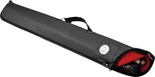 Casemaster Billiard/Pool Cue Soft Vinyl Case, Holds 1 Complete 2-Piece Cue (1 Butt/1 Shaft), Black