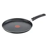 Tefal Easy Cook & Clean Crêpe-Pfanne 25 cm, Antihaftbeschichtung, Thermo-Signal Temperaturindikator, Pfannkuchen, Schwarz, B5550933