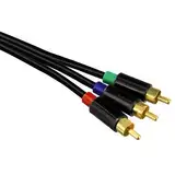 Hama 3m YUV RGB Component-Kabel Gold 3X Cinch-Stecker Komponenten-Kabel HD TV