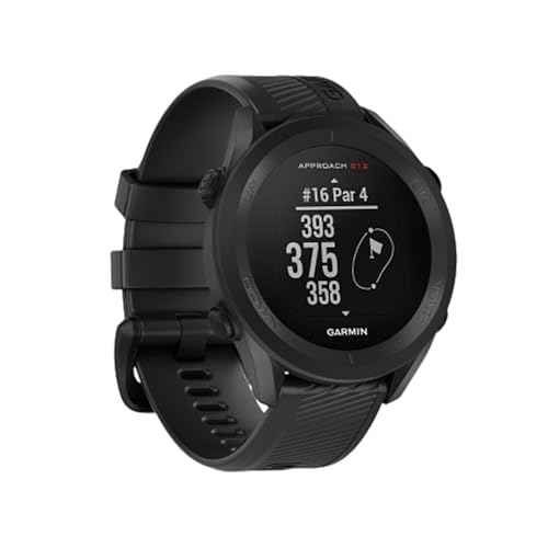 Garmin Approach S12 - GPS-Golfuhr mit Schlagweitenmessung & Distanzangaben zum Grün/ Hindernissen auf 42.000 Golfplätzen. 1,3“ Display mit einfacher Bedienung & bis zu 30 h Akkulaufzeit im Golf-Modus.