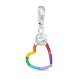 GNOCE Vielseitiger Charm Schlüsselanhänger & Halter Edelstahl Charms Armband Geschenk für Frauen Mädchen Ehefrau Tochter (Regenbogen)