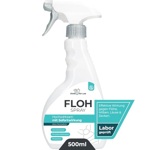 The Home Pet Lab Floh Spray für Wohnung und Möbel - Anti Flohmittel als Umgebungsspray gegen Flöhe im Haushalt bei Hunden und Katzen