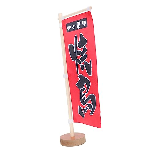 TOPBATHY Mini Messer Flagge Küchenladen Flagge Sushi Flagge Tischdekoration Desktop Dekoration Dekorative Tischbanner Desktop Flagge Vertikale Tischflagge Japan Sushi