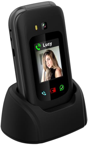 Funker E450 MAX Pro 2-4G Faltbares Telefon für Senioren - Whatsapp - Videoanruf - Touchscreen - SOS-Taste - Geolokalisierung - Akku 1750 mAh - Hörgerätekompatibilität - Typ-C-Aufladung