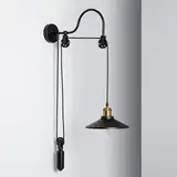LEDKIA LIGHTING Wandleuchte Auala Schwarz für Wohnzimmer, Küche, Schlafzimmer