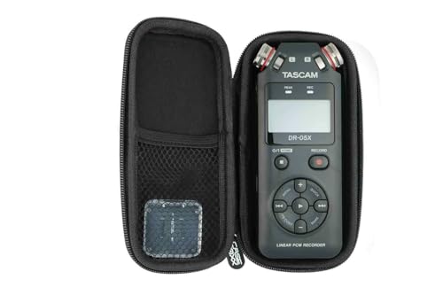 caseroxx Schutztasche für Audio Recorder passend für Tascam DR-05X Aufbewahrungstasche Audio Recorder