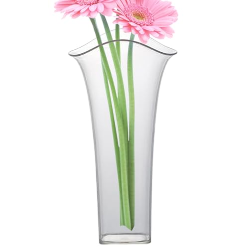 Transparente Acrylvase, Acrylblütenvase, Clear Vase Set, Elegantes Blumendisplay, Moderner Heimatstil, 20 X 10 X 3,5 cm Für Hochzeit, Büros, Schlafzimmer