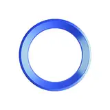 BLINGOOSE für Skoda Zubehör Lenkrad Logo Ring Abdeckungen Fit für Skoda 14 15 2016 2017 2018 2019 2020 Auto Interior Dekor Metall Aluminium Legierung Blau 1 STÜCK