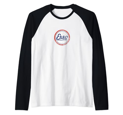 Oldtimer ESSO Tankstelle Herren und Damen Raglan