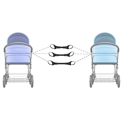 Richolyn 3 Stück Kinderwagen Verbindungsstück Tragbarer Zwillingswagen Verbinder Universelle Twin Stroller Connector Geeignet Für Die Meisten Kinderwagen