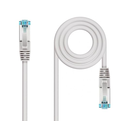 D.Square - Ethernet-LAN-Kabel, 30 cm, Cat.7, SFTP, Grau, Patchkabel, RJ45-Stecker, 10 GB/s, ideal für Router/Moderms, Switch, Repeater, Computer, Laptop (0,3 m)