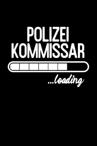 Polizeikommissar Loading: Notizbuch für Polizisten / Geschenk zum Studium / Polizist Geschenke / 120 Seiten / Dot Grid Punkteraster/ A5