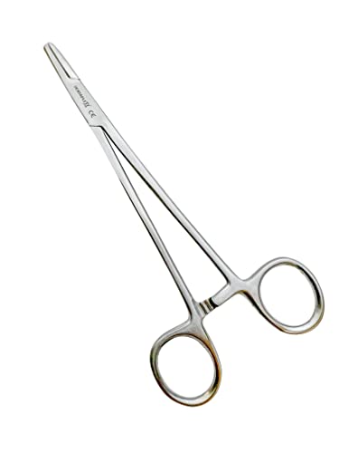 Dentaplex 16 cm Piercingzange Verriegelungszange für Ohrstecker und Kugeln Ohrringe Halter Schraube Entfernen Werkzeug Chirurgisches Tierarzt Handwerk Löten Verwendung