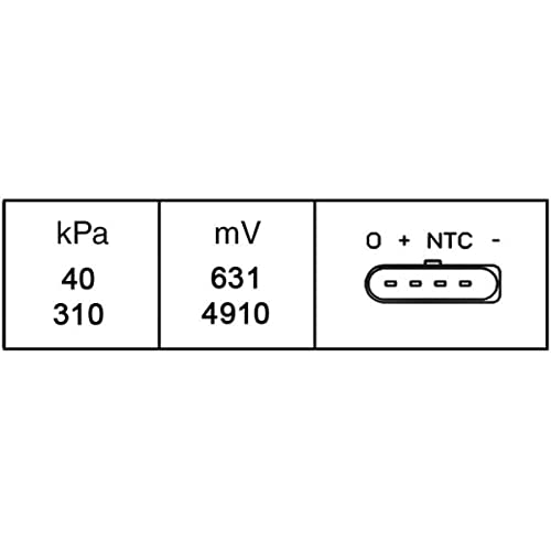 HELLA 6PP 009 400-251 Sensor, Ladedruck - 4-polig - geschraubt