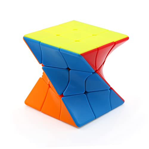 Tropibed 3×3 Twisty Skewb Zauberwürfel 3×3 ×3 Twisty Skewb Würfel 3x3 Kreative Kreativer Würfel 3D Puzzle Spiele für Kinder Erwachsene Brain Teaser Puzzle Cube, MF0014