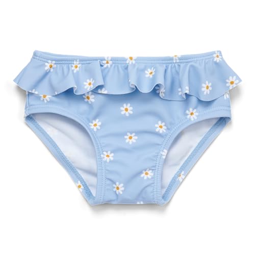 Little Dutch CL24048201 Badehose mit Rüschen - Daisies dunkelblau (Gr. 74/80)