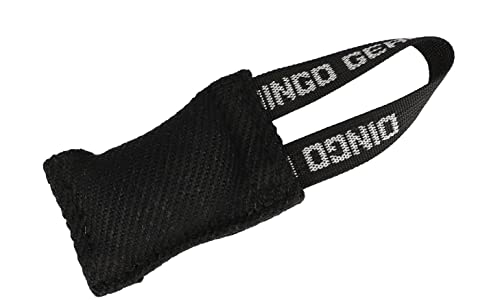 Dingo Gear Baumwolle-Nylon Mini Beißwurst für Hundetraining 10 x 5 cm Mini Schwarz S00089