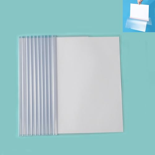 10 Stück Heftumschlag a4 Transparent, Klemmschienen A4 Durchsichtig, Klemmhefter A4 Klemmbinder PP Kunststoff, Bewerbungsmappen