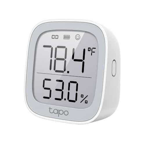 TP-Link Tapo T315 Smart Home Temperatur und Luftfeuchtigkeitsmesser,digitales Thermo-Hygrometer Innen, Raumthermometer mit 2.7'' E-Ink Display, Hochpräzisionssensor, Hub erforderlich