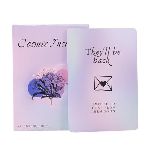 Cosmic Insights Oracle Cards - 41 -Card Deck | Englischer Taschengröße Tarot | Löschen gedruckte Karten | Tragbares Wahrsagwerkzeug | Spirituelle Führung für das tägliche Leben