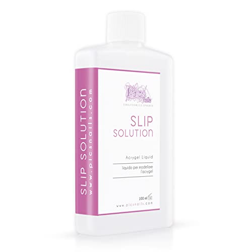 Slip Solution 100 ml Professional Liquid for Nails - Modellierflüssigkeit für Acrygel, erweicht und erleichtert die Verarbeitung von Hybrid Gel for Nails transparent