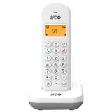 SPC Keops - Schnurloses Festnetztelefon mit beleuchtetem Display | Anrufer-ID | Telefonbuch für 50 Kontakte | ECO-Modus | GAP-Kompatibilität | Weiß