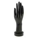 Pleayietoopiatiey Mannequin-Hand für Schmuck, Armband, Ring, Handschuhe, 30,5 cm, Schwarz
